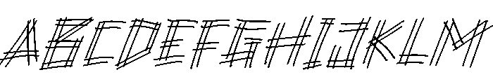 Rockle Italic Italic Font UPPERCASE