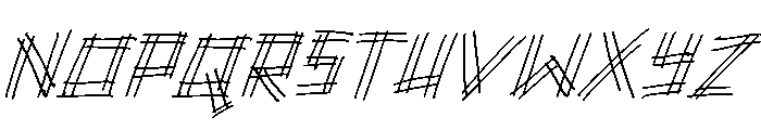 Rockle Italic Italic Font UPPERCASE