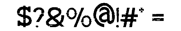 Rockrough Regular Font OTHER CHARS