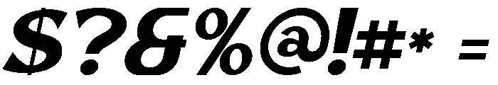 Rocktail Italic Font OTHER CHARS