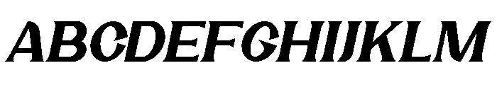 Rocktail Italic Font UPPERCASE