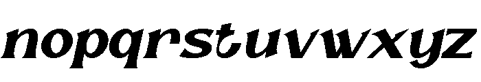 Rocktail Italic Font LOWERCASE