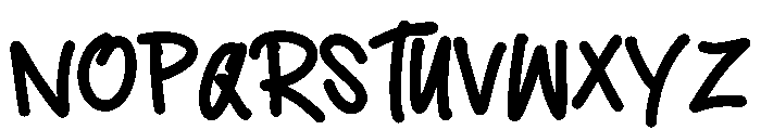 Rocky Roll Font UPPERCASE