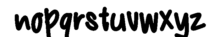 Rocky Roll Font LOWERCASE