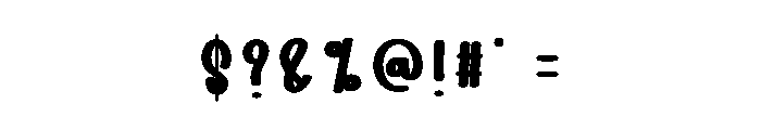 Rodeo Woodland Font OTHER CHARS
