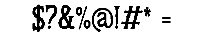RodeoShow Font OTHER CHARS