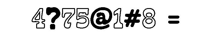 Rodeon Line Duo Font OTHER CHARS