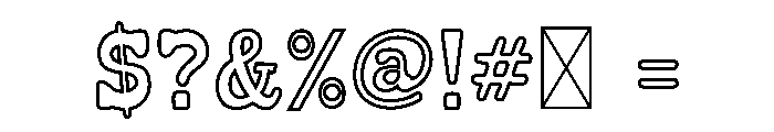 Rodeon Line Font OTHER CHARS