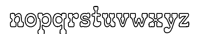 Rodeon Line Font LOWERCASE
