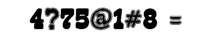 Rodeon Outline Duo Font OTHER CHARS