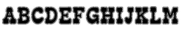 Rodeon Outline Duo Font UPPERCASE