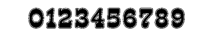 Rodeon Outline Font OTHER CHARS