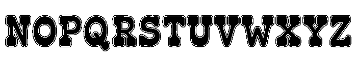 Rodeon Outline Font UPPERCASE