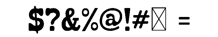 Rodeon Font OTHER CHARS