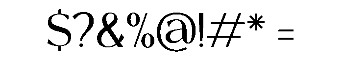 Rodhetty Regular Font OTHER CHARS