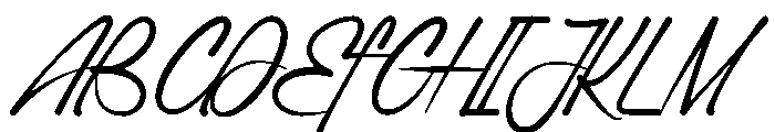 Roesent Script Regular Font UPPERCASE
