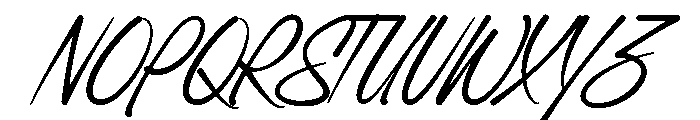 Roesent Script Regular Font UPPERCASE