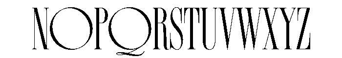 Roesent Serif Regular Font UPPERCASE