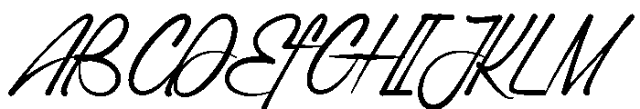 RoesentScript-Regular Font UPPERCASE