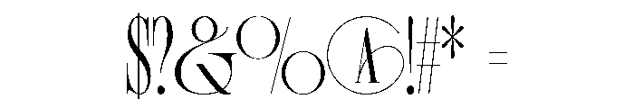 RoesentSerif-Regular Font OTHER CHARS