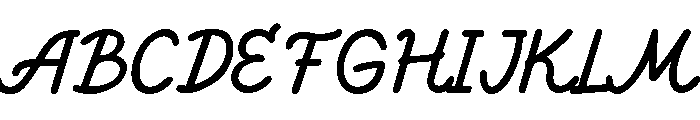 Rofina Script Font UPPERCASE
