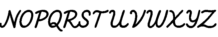 Rofina Script Font UPPERCASE