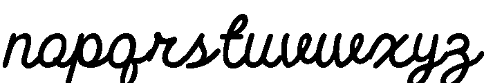Rofina Script Font LOWERCASE