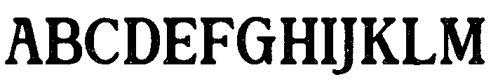 Rofina Stamp Font UPPERCASE