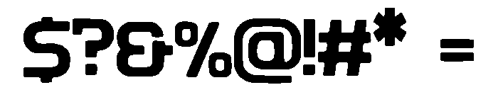 Roger_Tech Font OTHER CHARS