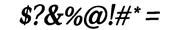 Rogesta Meadow Italic Italic Font OTHER CHARS