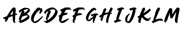 Rogue Ink Regular Font UPPERCASE