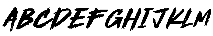 Rogue Streak Font UPPERCASE