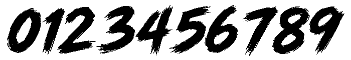 Rogue gang Brush Font OTHER CHARS