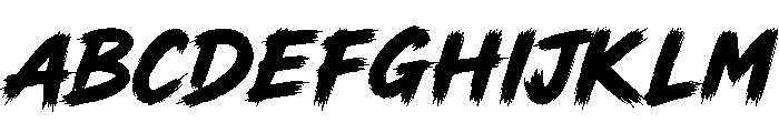 Rogue gang Brush Font UPPERCASE