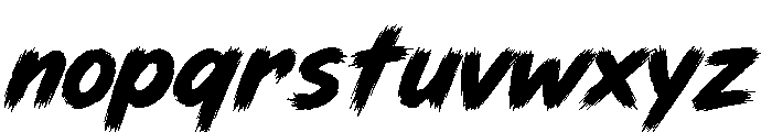 Rogue gang Brush Font LOWERCASE