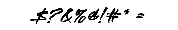 Roguex Brush Font OTHER CHARS