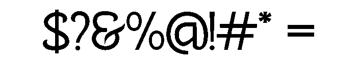 Rohanna Regular Font OTHER CHARS