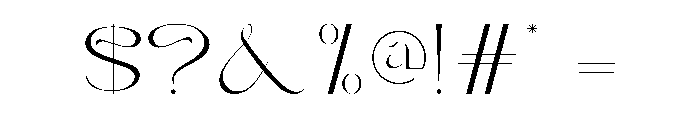 Roise Glamour Font OTHER CHARS