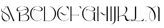 Roise Glamour Font UPPERCASE