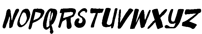 Rokam Letter Italic Font UPPERCASE
