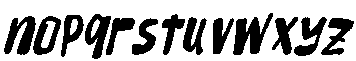 Rokam Letter Italic Font LOWERCASE