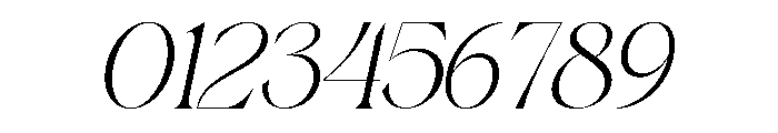 Roken Oblique Font OTHER CHARS