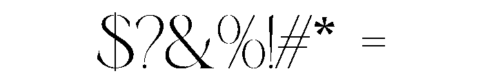 Roken Regular Font OTHER CHARS