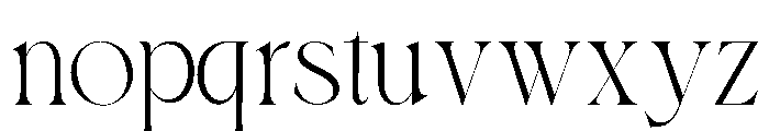 Roken Regular Font LOWERCASE