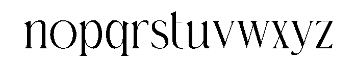 Rokina Font LOWERCASE