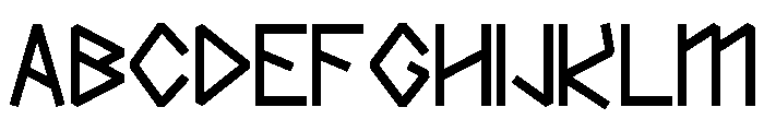 Roknag Regular Font UPPERCASE