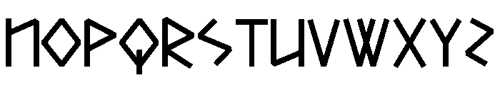 Roknag Regular Font UPPERCASE