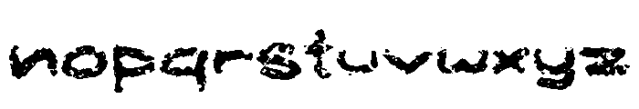 Rokstune Font LOWERCASE