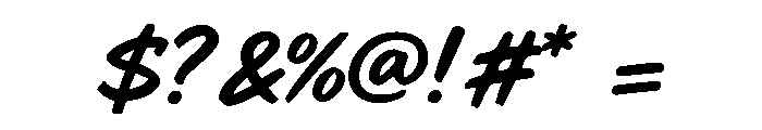 Rokugima Font OTHER CHARS