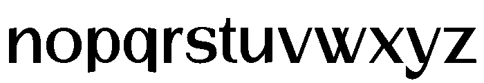 Roller-Bright-Regular Font LOWERCASE